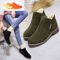 FISH BASKET女鞋雪地棉鞋大人冬季雪地靴女加棉加厚2019新款经典休闲鞋