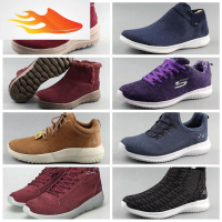 FISH BASKET秋冬舒适保暖女鞋轻便透气一脚蹬休闲鞋健步鞋套筒靴子女靴走路鞋