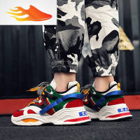 FISH BASKET男士鞋男2019新款男生运动秋季韩版潮流百搭休闲帆布男鞋潮鞋冬季休闲鞋