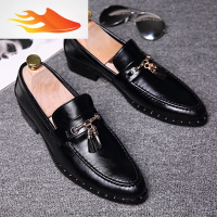 FISH BASKET男士冬季英伦夜店型师尖头潮流内增高婚鞋商务休闲男鞋韩版皮鞋休闲鞋