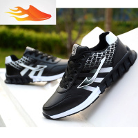 FISH BASKET大童男鞋秋冬皮面12中学生13儿童14青少年鞋15岁男孩运动鞋跑步鞋休闲鞋