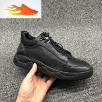 FISH BASKET秋冬新新款特卖 系带休闲厚底黑色绒里保暖舒适 男士男鞋休闲鞋