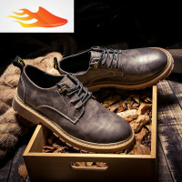 FISH BASKET2019新款ins百搭马丁靴大码男鞋45 46 47码冬季加绒皮靴工装鞋潮休闲鞋