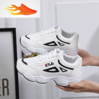 FISH BASKET秋冬季女鞋2019新款韩版休闲厚底学生跑步鞋百搭运动鞋休闲鞋