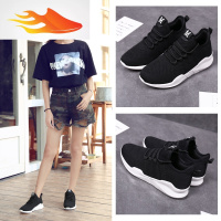 FISH BASKET秋季新款显瘦小白鞋女鞋女装运动鞋休闲跑步鞋学生小黑鞋轻便百搭休闲鞋