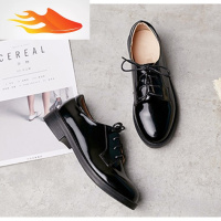 FISH BASKET中跟小皮鞋女春季学院风布洛克单鞋chic系带牛津鞋英伦风原宿女鞋