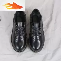 FISH BASKET单鞋女2019春款学院风小皮鞋女英伦复古百搭休闲平底系带学生女鞋