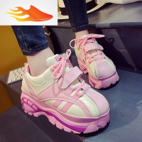 FISH BASKET韩版百搭厚底松糕鞋2017新款原宿ulzzang运动鞋女汽车鞋休闲女鞋休闲鞋