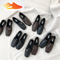 FISH BASKET帅帅哒~秋冬新经典英伦复古款切尔西方头低跟内绒低帮鞋单鞋女鞋