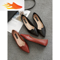 FISH BASKET四季鞋女式平底鞋2019秋季新款韩版百搭女鞋舒适尖头浅口低跟单鞋