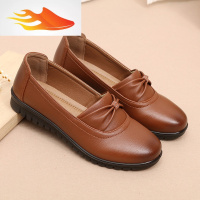 FISH BASKET秋冬季中年女皮鞋 42大码41-43中老年妈单鞋百搭平跟女鞋子