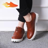 FISH BASKET2019女鞋les帅t春季百搭增高韩版潮中性皮鞋女同休闲鞋情侣鞋