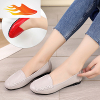 FISH BASKET春秋豆豆鞋女软底女鞋平底瓢鞋练车孕妇鞋舒适单鞋休闲妈妈鞋