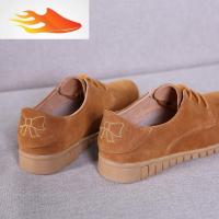 FISH BASKET英伦风女鞋时尚小白鞋2019春季新款平底孕妇单鞋女牛津豆豆鞋