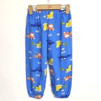 夏季儿童小孩男女童棉绸灯笼裤睡裤薄绵绸防蚊裤宝宝家居空调长裤威珺