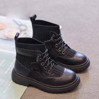 女童马丁靴2020秋冬新款韩版儿童休闲靴软底小女孩袜子靴学生短靴威珺