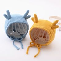 婴儿帽子秋冬季可爱超萌婴幼儿男童女宝宝棉护耳保暖外出针织帽威珺