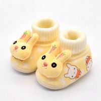 [软底]婴儿鞋冬季棉鞋加绒0-1岁男女宝宝保暖鞋6-12个月学步鞋威珺