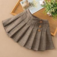 女童半身裙春秋洋气百褶裙中大童百搭小女孩短裙新款公主12岁韩版威珺