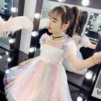 女童公主裙夏装2021新款韩版儿童洋气连衣裙小女孩夏季蓬蓬纱裙子威珺