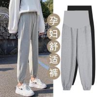 孕妇裤子春夏外穿时尚潮妈大码休闲运动裤春夏季薄款孕妇卫裤夏装威珺