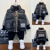 儿童加厚羽绒棉马甲2021款洋气宝宝冬装秋冬帅气童装小童外套坎肩威珺
