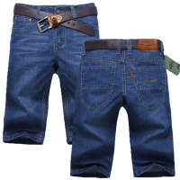 2019春夏薄款牛仔裤男直筒马裤男士牛仔短裤夏季五分休闲中裤七分牛仔中裤 威珺