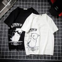 夏季男装短袖男学生韩版原宿风短袖大码男装加肥大码ins短袖T恤男 威珺