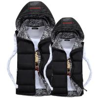 秋冬季新款韩版情侣羽绒棉马甲男女棉马夹外套潮加厚连帽背心坎肩威珺