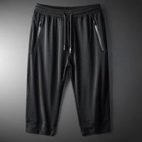 夏季男士五分短裤冰丝七分裤男宽松速干空调裤胖子加肥加大码裤子威珺