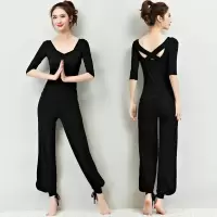 2020新款瑜伽服套装女莫代尔宽松大码运动健身服带胸垫舞蹈练功服威珺