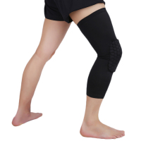 护膝运动篮球护膝男蜂窝防撞运动护腿男女足球羽毛球护具