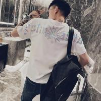 棉T恤男士潮流潮牌夏季新款ins潮百搭帅气半袖精神小伙短袖 威珺