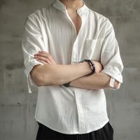 衬衫男短袖衬衣宽松大码男装中国风半袖男士休闲外套上衣