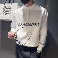 卫衣男士潮流翻领刺绣套头上衣秋季2021新款百搭潮牌ins痞帅外套威珺