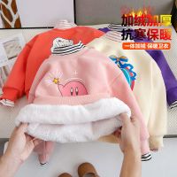 加绒卫衣女童火爆新款冬装加厚保暖上衣儿童假两件保暖童装威珺