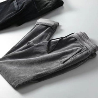 秋冬大码男装裤子韩版灯芯绒男士束脚裤子加绒休闲长裤哈伦裤男潮威珺