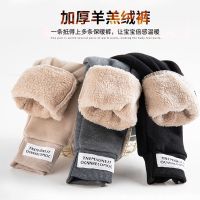 儿童裤子秋冬男女童加绒加厚羊羔绒运动裤休闲裤外穿保暖洋气秋装威珺