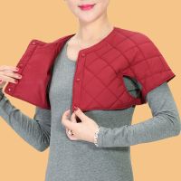 羽绒棉护肩保暖睡觉中老年男女士护肩膀护颈椎坎肩月子哺乳防寒厚烈珺