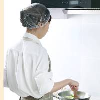 [100只袋装]防护头套加厚一次性浴帽女防水防油烟成人洗澡淋浴帽子头套焗油帽厨房发帽