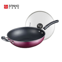 三禾华彩健康不粘炒锅 30CM CLF3008-3