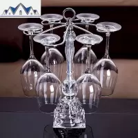 欧式创意 红酒杯架倒挂 家用摆件葡萄酒杯架悬挂 高脚杯架挂杯架 三维工匠收纳层架