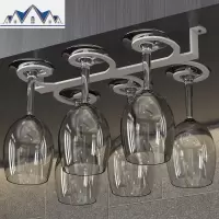金色创意红酒杯架家用挂杯架悬挂酒柜摆件欧式酒杯架倒挂高脚杯架 三维工匠收纳层架
