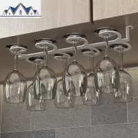 金色挂杯架红酒杯架倒挂家用欧式酒杯架高脚杯架悬挂酒柜杯架摆件 三维工匠收纳层架
