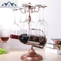 红酒架摆件家用客厅现代简约北欧创意红酒杯高脚杯架倒挂免打孔 三维工匠收纳层架