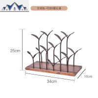 红酒架摆件红酒杯架倒挂 家用酒架酒具红酒柜 酒瓶空瓶展示架 三维工匠