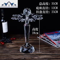大号水晶红酒旋转杯架欧式高脚杯香槟杯悬挂葡萄酒杯架子创意 三维工匠收纳层架