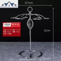 红酒杯套装家用倒挂现代简约红酒杯架摆件欧式创意6只酒杯 三维工匠收纳层架