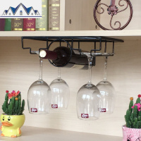 欧式创意悬挂高脚杯架倒挂酒杯架葡萄酒架红酒杯架家用酒柜摆件 三维工匠收纳层架