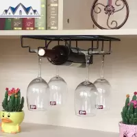 欧式创意悬挂高脚杯架倒挂酒杯架葡萄酒架红酒杯架家用酒柜摆件 三维工匠收纳层架